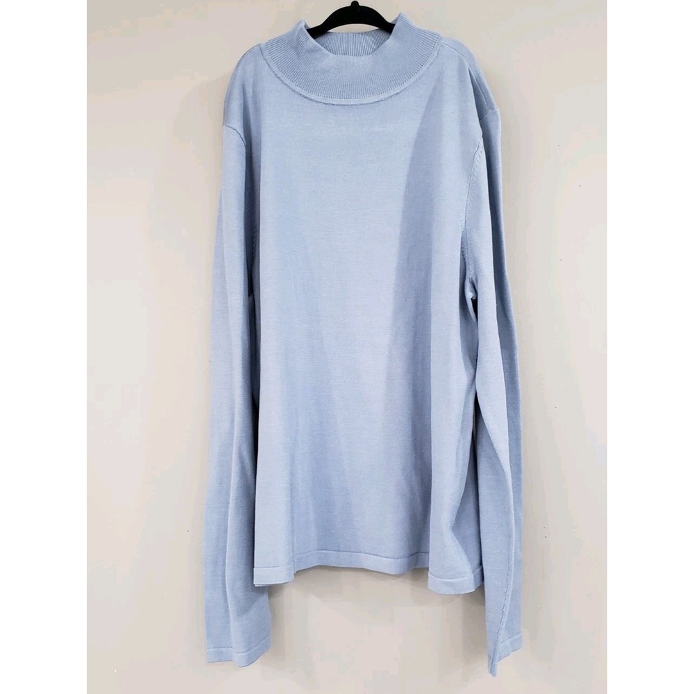 NEW PETITE MEDIUM silk blend PENDLETON Mock Neck LONG SLEEVE MOCK TURTLENECK